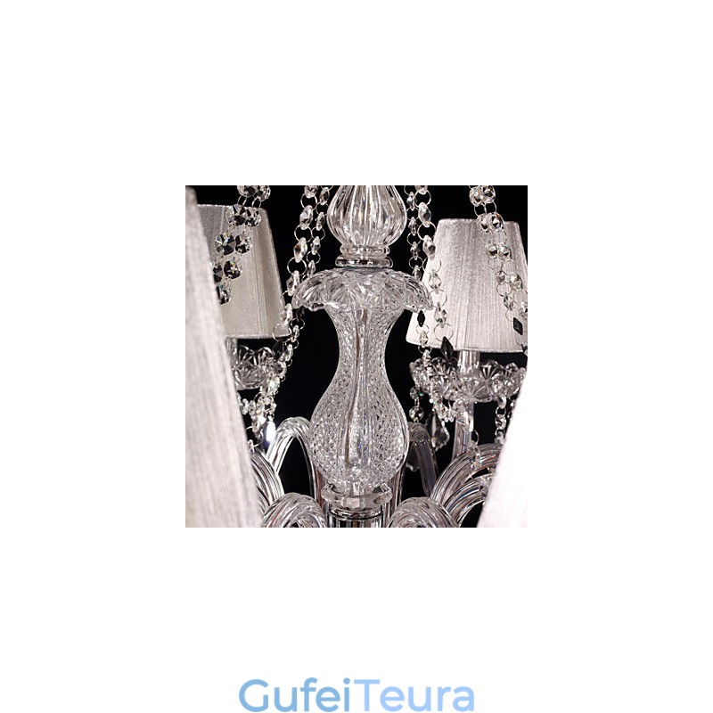 נברשת קריסטל יוקרה מודרנית מגורים 8 אורות