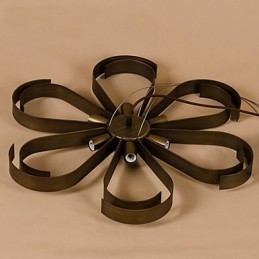 מנורת תליון פרח פרח ארץ אמריקאית Iron Industrial Wind