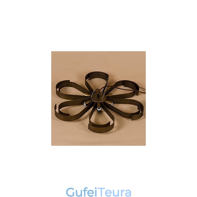 מנורת תליון פרח פרח ארץ אמריקאית Iron Industrial Wind