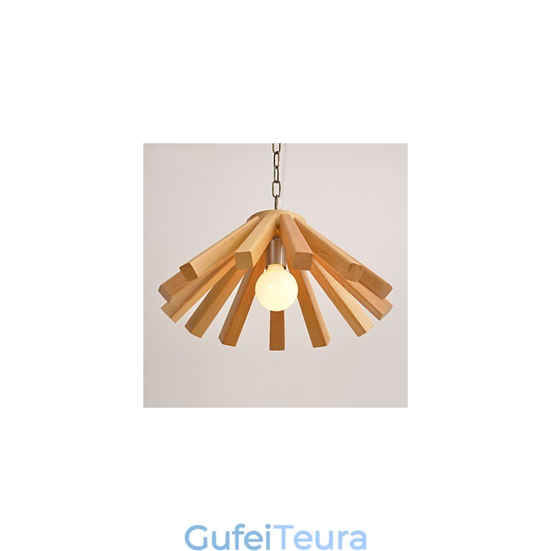 אור תליון במבוק עץ רטרו קאנטרי