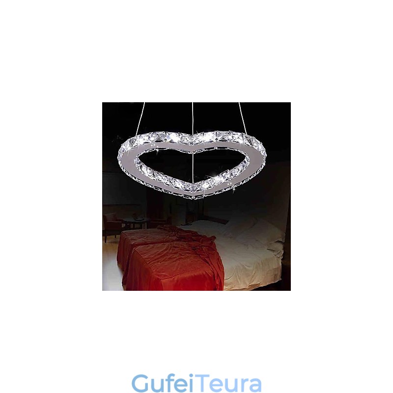 נברשת מתכת כרום קריסטל מודרנית עכשווית