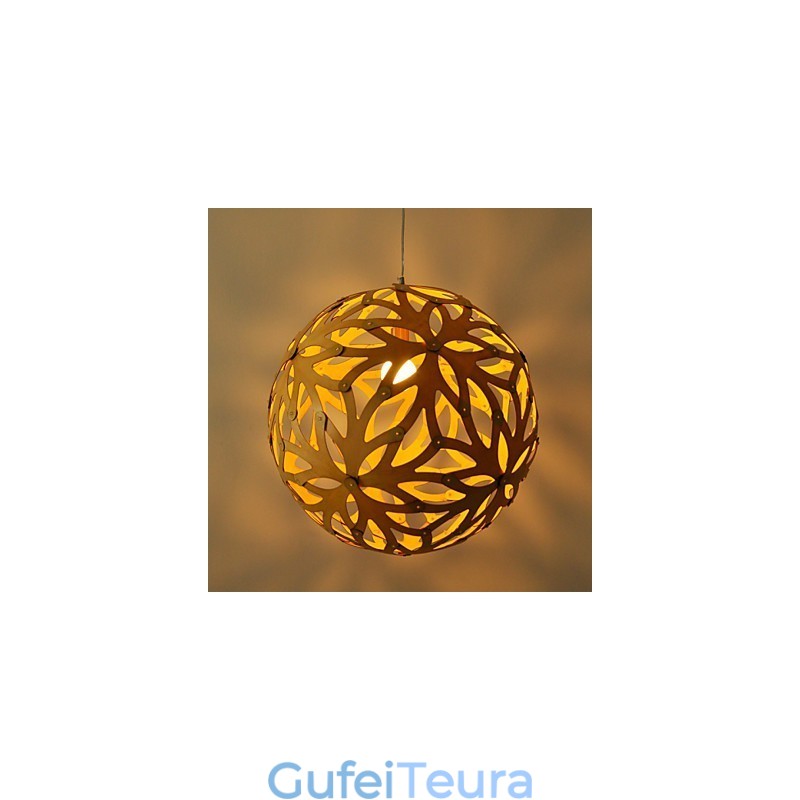 אור תליון במבוק עץ רטרו קאנטרי