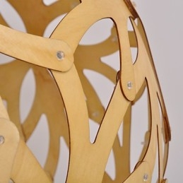 אור תליון במבוק עץ רטרו קאנטרי