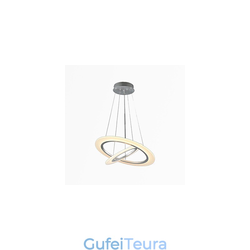 גופי מנורות נברשת תליית תקרה אקריליק עם 2 טבעות