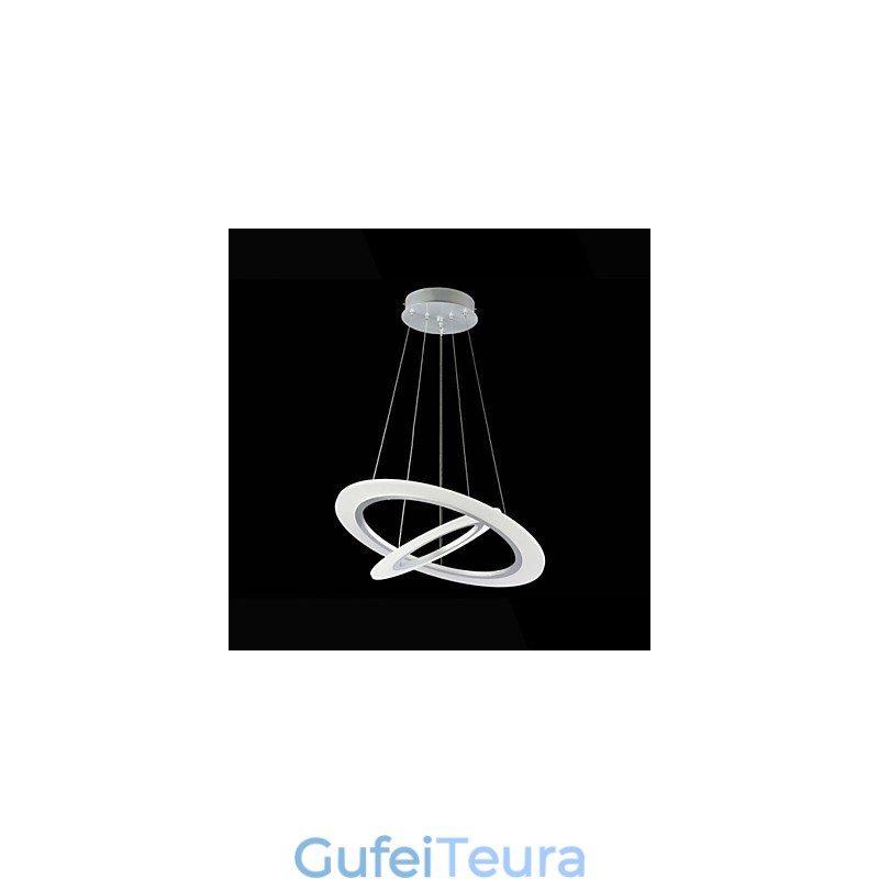 גופי מנורות נברשת תליית תקרה אקריליק עם 2 טבעות