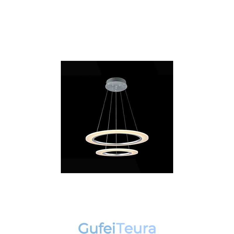 גופי מנורות נברשת תליית תקרה אקריליק עם 2 טבעות