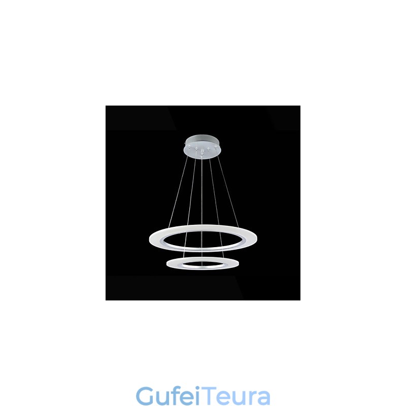 גופי מנורות נברשת תליית תקרה אקריליק עם 2 טבעות