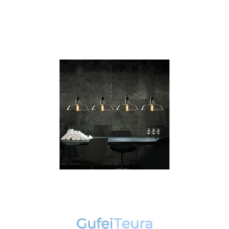 מוסך תאורת תליון וינטג' מצופה אלקטרו