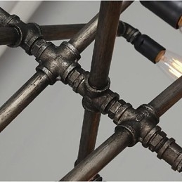 אור תליון מתכת ציור כפרי פנס רטרו וינטג' קלאסי מסורתי