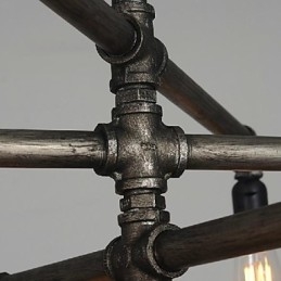 אור תליון מתכת ציור כפרי פנס רטרו וינטג' קלאסי מסורתי