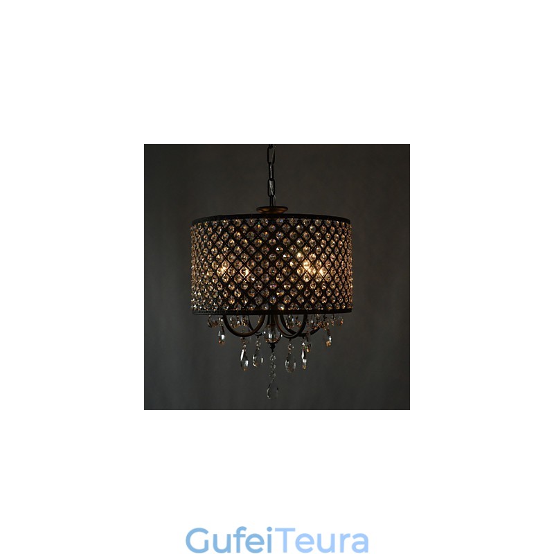 נברשת כרום תוף מודרנית מודרנית