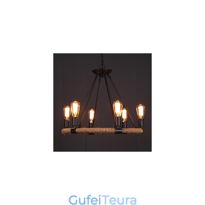 אור תליון מתכת לציור בסגנון מיני כפרי