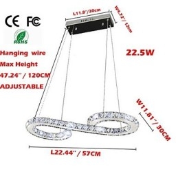 דגם אור תליון מנורות קריסטל מודרניות תאורה גופי תאורה מפוארים לתקרה