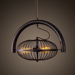 רטרו קלאסי מתכת מנורות מאוורר תקרה מנורות תליון פשוטות בית קפה מנורת תליון