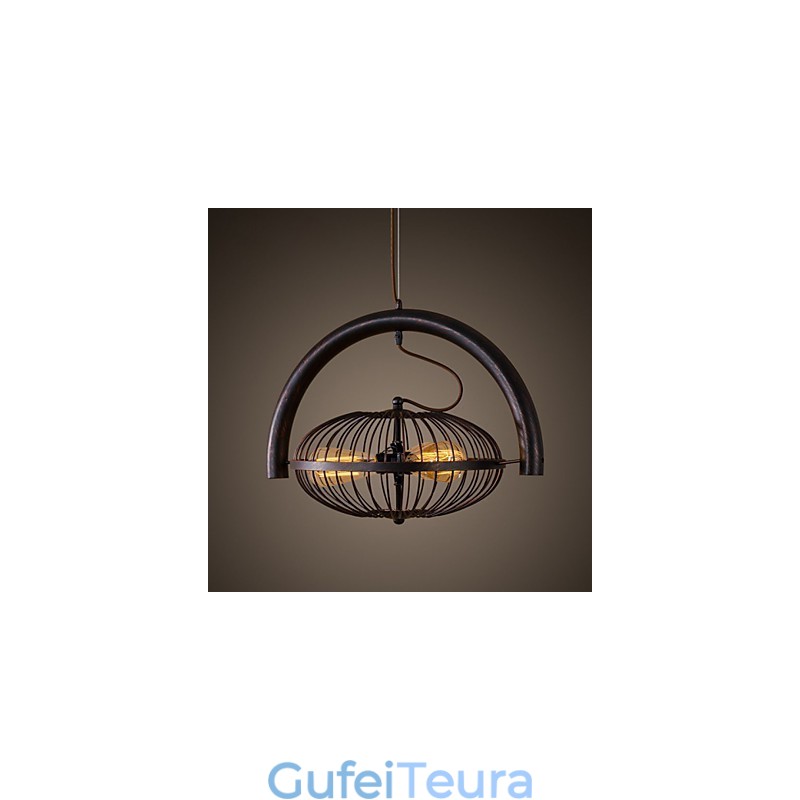 רטרו קלאסי מתכת מנורות מאוורר תקרה מנורות תליון פשוטות בית קפה מנורת תליון