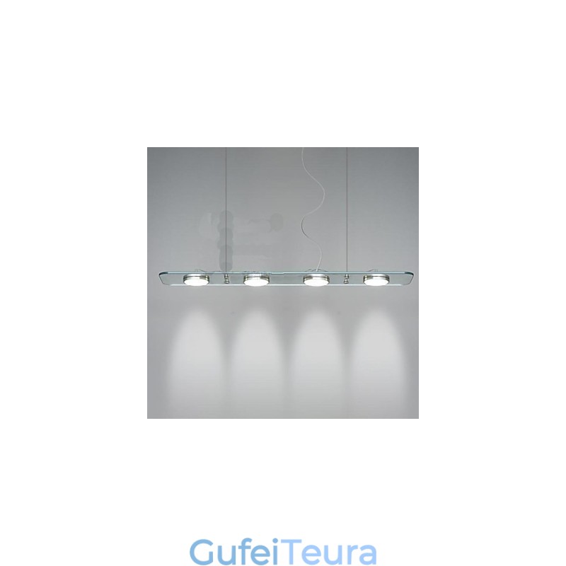 מנורת שולחן מסעדה מלבנית זכוכית