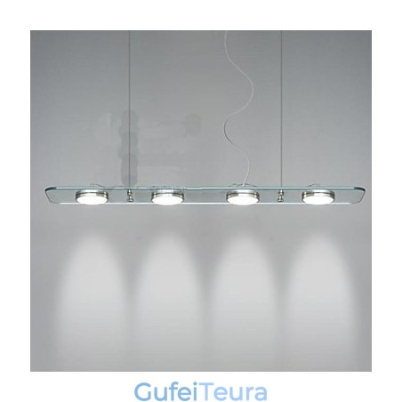 מנורת שולחן מסעדה מלבנית זכוכית