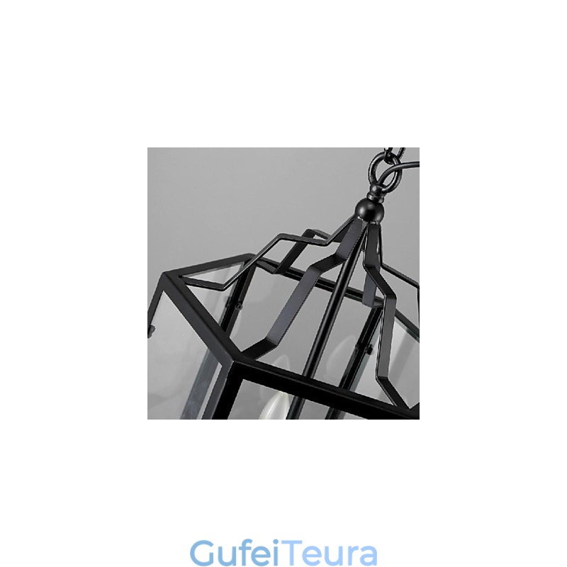 מסורתי קלאסי וינטג רטרו פנס כפרי בסגנון מיני ציור מתכת תליון אור אוכל