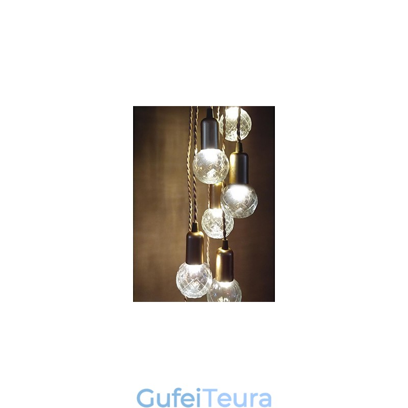 מסורתי קלאסי כפרי לודג' בציר רטרו פנס תוף מדינה גלובוס מיני סגנון ציור זכוכית תליון אור