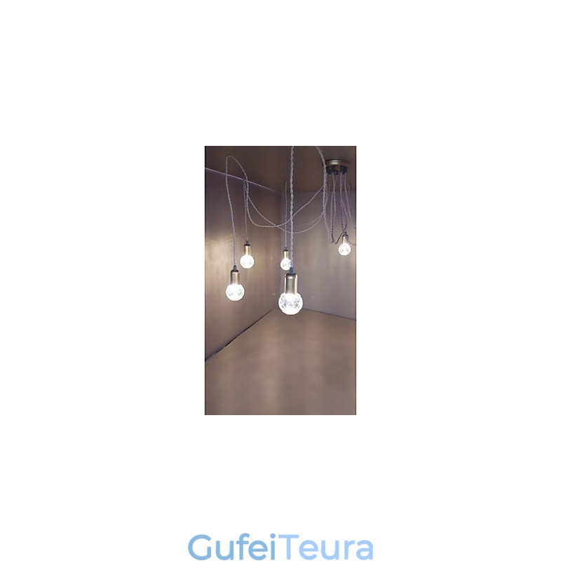 מסורתי קלאסי כפרי לודג' בציר רטרו פנס תוף מדינה גלובוס מיני סגנון ציור זכוכית תליון אור