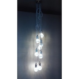 מסורתי קלאסי כפרי לודג' בציר רטרו פנס תוף מדינה גלובוס מיני סגנון ציור זכוכית תליון אור