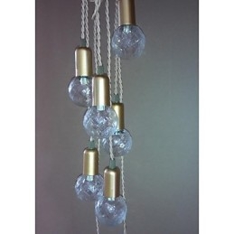 מסורתי קלאסי כפרי לודג' בציר רטרו פנס תוף מדינה גלובוס מיני סגנון ציור זכוכית תליון אור