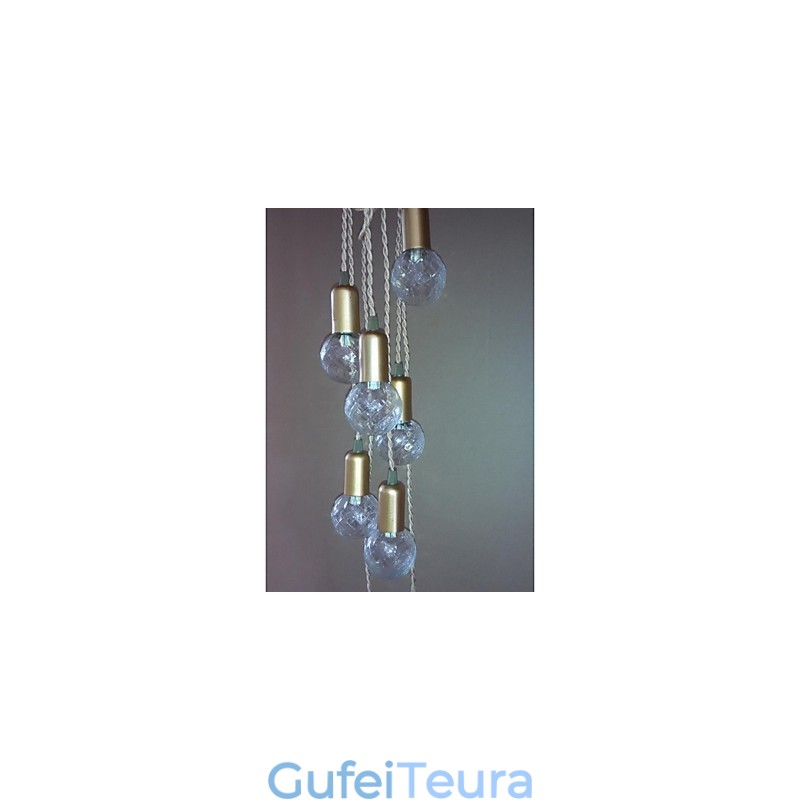 מסורתי קלאסי כפרי לודג' בציר רטרו פנס תוף מדינה גלובוס מיני סגנון ציור זכוכית תליון אור