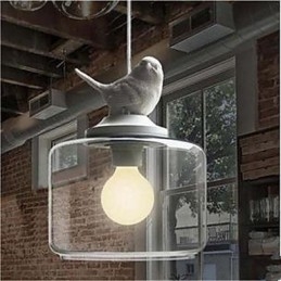 ראש יחיד זכוכית ציפורים Droplight