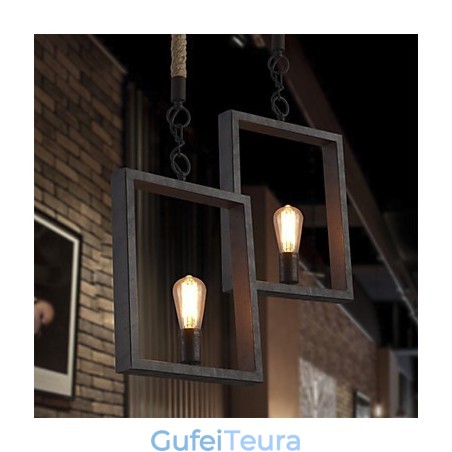 תליון Rustic Lodge Vintage רטרו אוכל חנות קניות מתכת