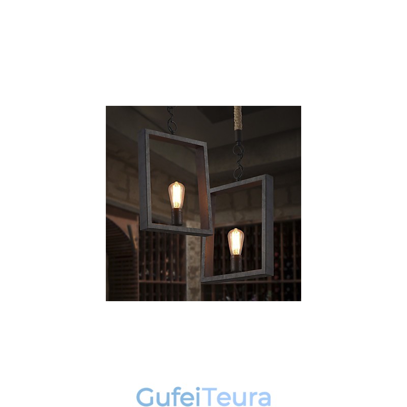 תליון Rustic Lodge Vintage רטרו אוכל חנות קניות מתכת