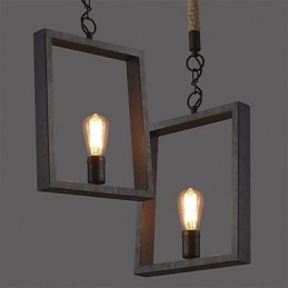 תליון Rustic Lodge Vintage רטרו אוכל חנות קניות מתכת