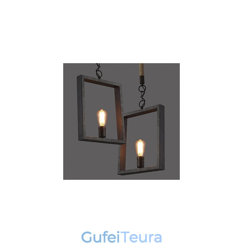 תליון Rustic Lodge Vintage רטרו אוכל חנות קניות מתכת