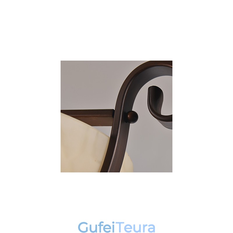 כפרי לודג' וינטג' מיני סגנון ציור מתכת אור תליון