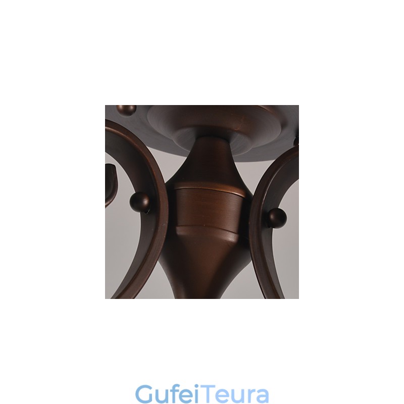 כפרי לודג' וינטג' מיני סגנון ציור מתכת אור תליון