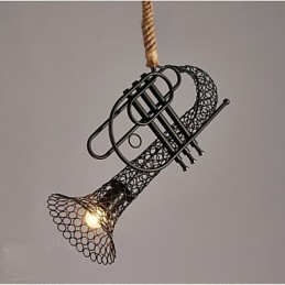 תחרה קנבוס קאנטרי אמריקאי T נברשת דקורטיבית רטרו