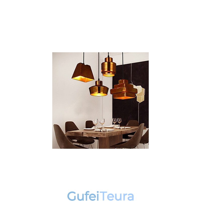 אמריקן קאנטרי רטרו נברשת זכוכית חלודה לשבת Droplight