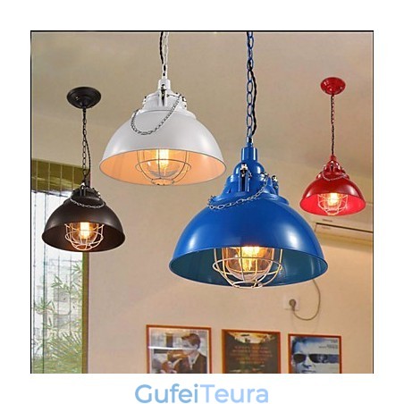 מנורת ברזל מתכת Single Head Pot Chandelier