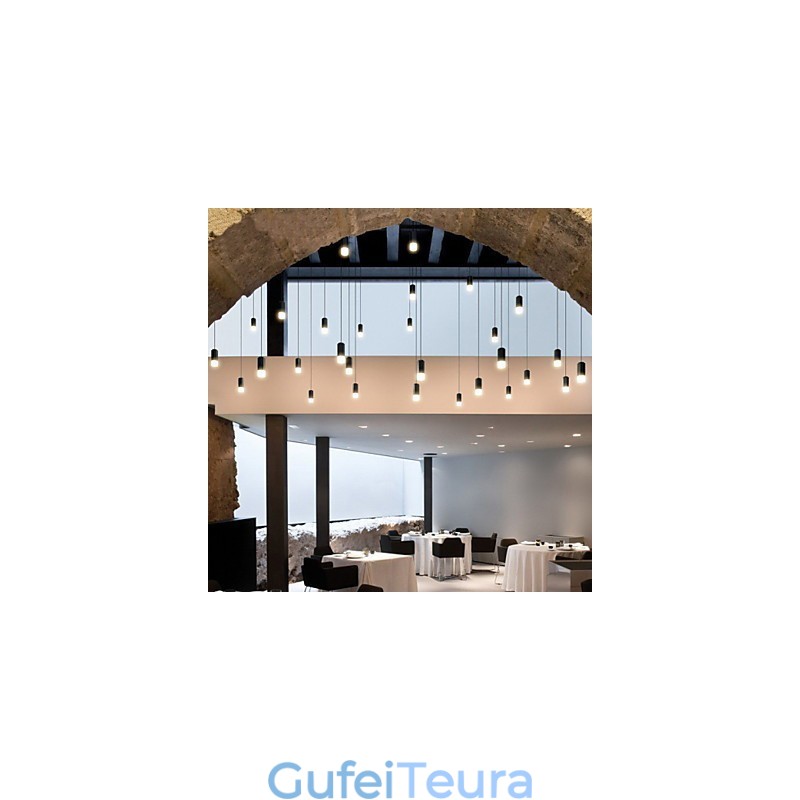 תאורת תליון בעיצוב קו גיאומטרי יצירתי בצפון אירופה