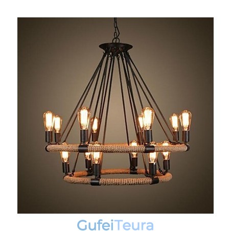 מסורתי קלאסי כפרי לודג' וינטג' רטרו כפרי ציור מתכת תליון אור