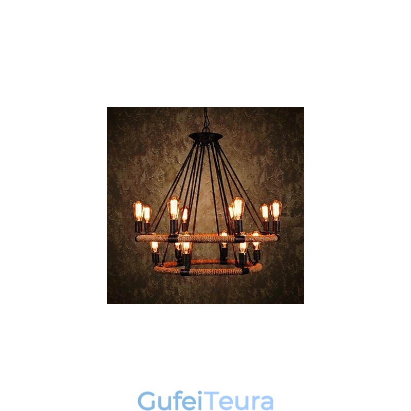 מסורתי קלאסי כפרי לודג' וינטג' רטרו כפרי ציור מתכת תליון אור