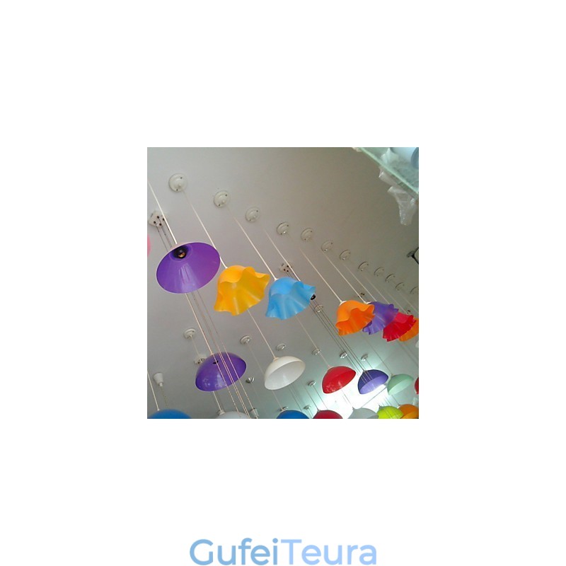 ראש יחיד קו אקריליק ארובה שקופה Droplight מנורת סופרמרקט