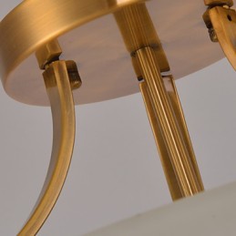 כפרי לודג' וינטג' מיני סגנון ציור מתכת אור תליון