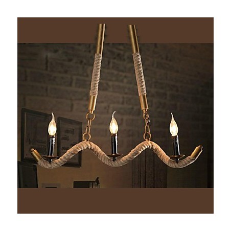 תאורת תליון מתכת מצופה אלקטרו, מסורתית קלאסית וינטג' רטרו פנס