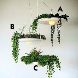 אלומיניום Droplight Nordic Creative חוזה שמיים מנורות גן ופנסים מדליקים ללא אדמה צמח