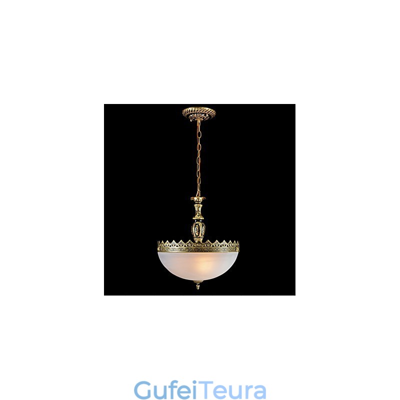 תאורת תליון מתכת ברונזה בסגנון קלאסי קלאסי וינטג' רטרו