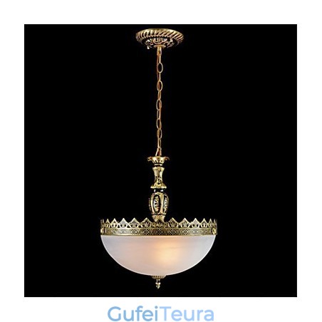 תאורת תליון מתכת ברונזה בסגנון קלאסי קלאסי וינטג' רטרו