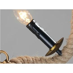 תאורת תליון מתכת מצופה אלקטרו, מסורתית קלאסית וינטג' רטרו פנס