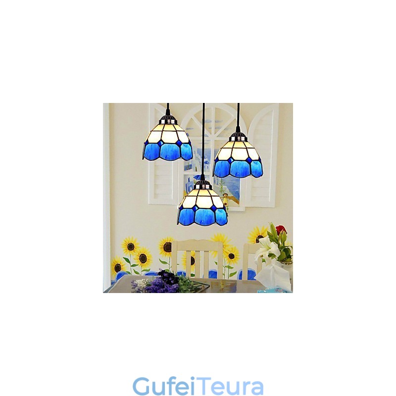 מנורות ופנסים של אהיל זכוכית Droplight עם חוזה אירופאי של הים התיכון