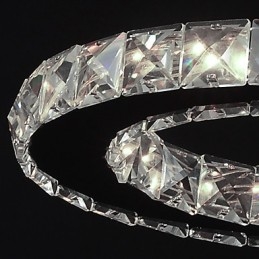 אור תליון מתכת קריסטל מודרני מודרני כרום