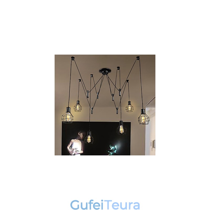 6 אורות ארץ מעצבים מתכת אור תליון